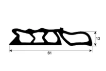 Burlete Inferior Carro L=615mm Rational