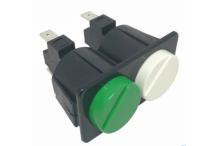 Pulsador Doble 230V 16A 28x54mm Krupps