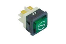 Piloto Verde 125/230V 16A 25x25mm  Comenda