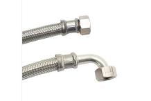 Manguera Flexible Inox 1m Acodada 3/8x3/8