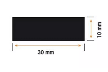 Burlete 30x10mm Perfil Caucho Esponjoso (1m) Varios