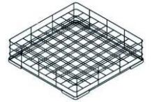 Cesto platos 500x500mm con varillas