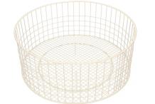 Cesto vasos 400/280x160mm alambre hoonved