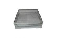 Cesto vasos 470x470x145 mm alambre elframo