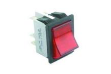 Conmutador rojo 30x22mm 230v frio-calor