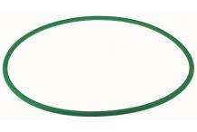 Correa redonda poliuretano L 380mm verde GBG
