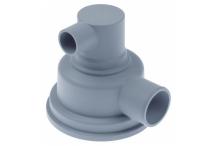 Cuerpo de aspiración h 120mm salida ø 44,5 salida 2 ø 30 sammic