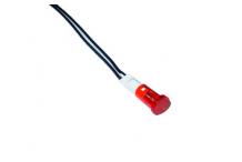 Piloto led Ø8.5mm 230v ac rojo con cable ( 2 unidades)
