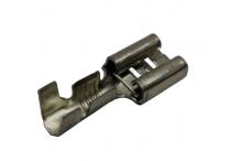 Terminal faston acero 6.35 (alta temperatura) (100 unidades) Varios
