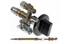 Grifo de gas MADEC tipo gas natural con termopar y pomo  potis