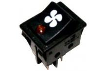 Interruptor ambar 30x22mm con led 230v