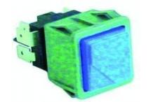 Interruptor azul 28x28mm gastro-12s dihr
