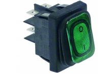 Interruptor basculante medida de montaje 30x22mm verde