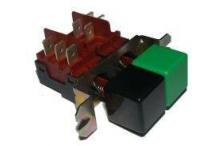 Interruptor doble verde-negro b-303f adler crystaline