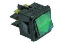 Interruptor luminoso 230v verde 11f/fd/r/rd  elettrobar