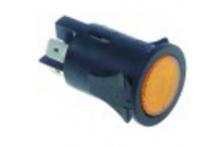 Interruptor pulsante montaje ø 25mm naranja 250v 16a