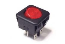 Interruptor rojo basculante 26.5x25.6mm
