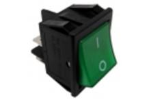 Interruptor verde 30x22mm 230v bipolar