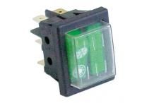 Interruptor verde 30x22mm 230v con piloto