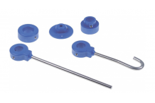 Kit de soporte per ducha para vajilla con soporte de muelle azul BLUE LINE