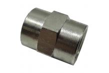 Racor 1/4x1/4 hembra-hembra (2 Unidades)