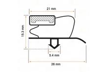 Burlete 597x400mm Pvc Gris Fagor