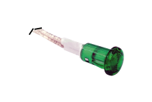 Piloto verde Ø9mm 230v con cable gayc