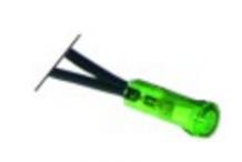 Lámpara de señalización ø 6mm 230v verde horeca select