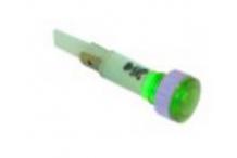 Lámpara de señalización 10mm 230v verde
