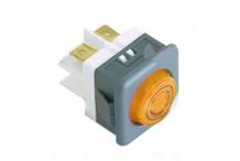 Lámpara de señalización medida de montaje 27,8x25mm amarillo 230v comenda