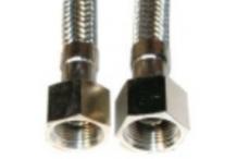 Manguera flexible inox 0.5m 3/8x3/8 h-h