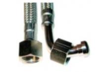 Manguera flexible inox 1.5m codo 3/8x3/8 h-h mairali