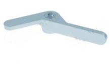 Manilla de puerta para horno a vapor combinado l 210mm an 170mm h 55mm plata plástico