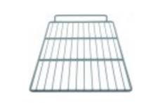 Parrilla an 320mm p 560mm acero plastificado anillo externo reforzado 7,5mm horeca