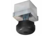 Pata 40x40mm regulable aluminio con tornillo