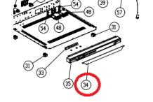 Pegatina frontal panel mandos horno unox