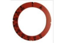 Pegatina mando grifo gas rojo 60-300°c lotus