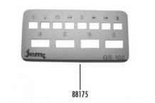 Pegatina panel mandos gs-102 hidraulico jemi