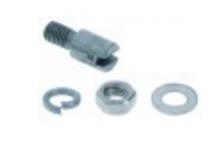 Perno para bisagra ø 7mm l 17mm rosca m4