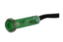 Piloto verde Ø6mm 230v con cable