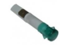 Piloto verde Ø9mm 230v silanos