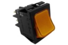 Pulsador ambar 30x22mm 24v omniwash