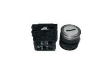 Pulsador blanco Ø22mm 230v marcha