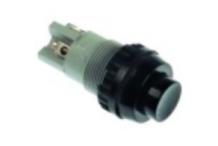Pulsador negro 2a 250v Ø18,2mm rational