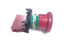 Pulsador rojo con bloqueo Ø22mm 1 contacto