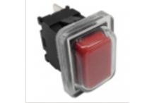 Pulsador rojo unipolar 20x13mm 230v 16a