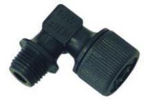 Racor conexion plastico codo m10x1 tubo Ø6x8