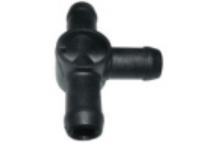 Racor cruz 3 vias Ø12mm plastico aristarco