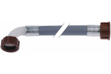 tubo flexible de entrada PVC recto-curvado DN13 empalmes 3/4" L 2500mm p de trabajo 10bar