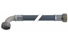tubo flexible de entrada PVC recto-curvado DN13 empalmes 3/4" L 2000mm p de trabajo 10bar